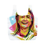 pastel Hillary Clinton Full Print Recycle Bag (M)