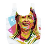 pastel Hillary Clinton Full Print Recycle Bag (L)