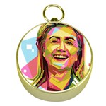 pastel Hillary Clinton Gold Compass