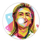 pastel Hillary Clinton CD Wall Clock