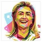 pastel Hillary Clinton Large Satin Scarf (Square)