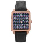 charles Manson Rose Gold Leather Watch 