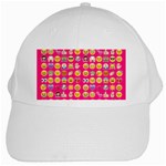 hot pink emoji White Cap