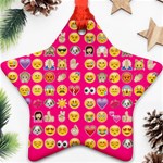 hot pink emoji Ornament (Star)