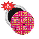 hot pink emoji 2.25  Magnet (10 pack)