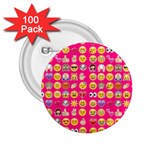 hot pink emoji 2.25  Button (100 pack)