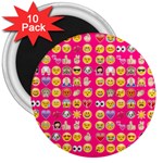 hot pink emoji 3  Magnet (10 pack)