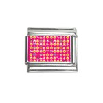 hot pink emoji Italian Charm (9mm)