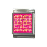 hot pink emoji Italian Charm (13mm)