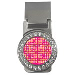 hot pink emoji Money Clip (CZ)