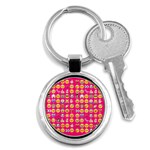 hot pink emoji Key Chain (Round)