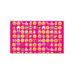 hot pink emoji Sticker (Rectangular)