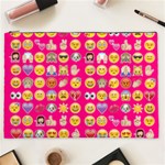 hot pink emoji Cosmetic Bag (XXL)