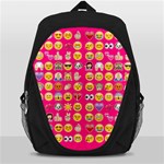 hot pink emoji Backpack Bag