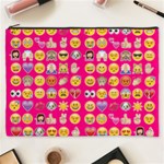 hot pink emoji Cosmetic Bag (XXXL)