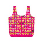 hot pink emoji Full Print Recycle Bag (S)