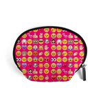 hot pink emoji Accessory Pouch (Small)