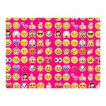 hot pink emoji Double Sided Flano Blanket (Mini)