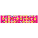 hot pink emoji Flano Scarf (Small)