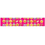 hot pink emoji Flano Scarf (Large)