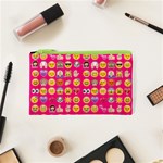 hot pink emoji Cosmetic Bag (XS)