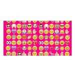 hot pink emoji Satin Shawl