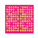 hot pink emoji Small Satin Scarf (Square)