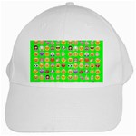 lime green Emoji White Cap