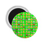 lime green Emoji 2.25  Magnet