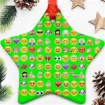 lime green Emoji Ornament (Star)