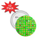 lime green Emoji 1.75  Button (10 pack) 