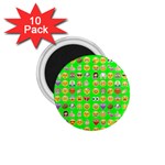 lime green Emoji 1.75  Magnet (10 pack) 