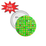 lime green Emoji 1.75  Button (100 pack) 