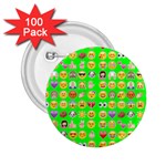 lime green Emoji 2.25  Button (100 pack)