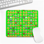 lime green Emoji Large Mousepad