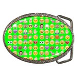 lime green Emoji Belt Buckle