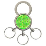 lime green Emoji 3-Ring Key Chain