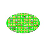 lime green Emoji Sticker (Oval)