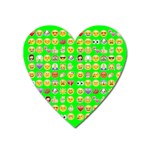 lime green Emoji Magnet (Heart)