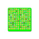 lime green Emoji Magnet (Square)