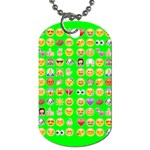 lime green Emoji Dog Tag (One Side)