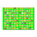 lime green Emoji Sticker A4 (10 pack)