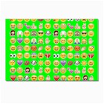 lime green Emoji Postcard 4  x 6 