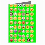 lime green Emoji Greeting Card