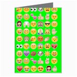 lime green Emoji Greeting Cards (Pkg of 8)