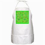 lime green Emoji BBQ Apron