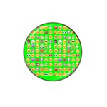 lime green Emoji Hat Clip Ball Marker