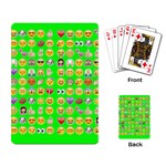 lime green Emoji Playing Cards Single Design