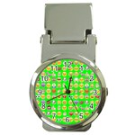 lime green Emoji Money Clip Watch