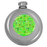 lime green Emoji Hip Flask (5 oz)